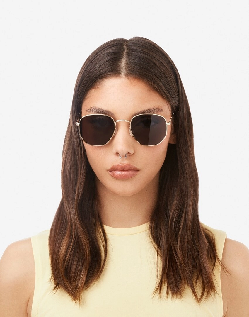 Hawkers Sixgon Drive Polarized Gold Grey
